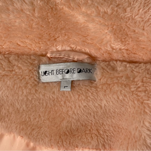 Light Before Dark Dark Pink Teddy Puffer Jacket Large - Picture 8 of 10